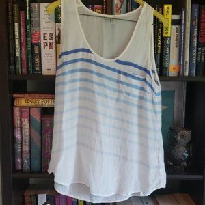 Joie silk stripe tank. 100% silk